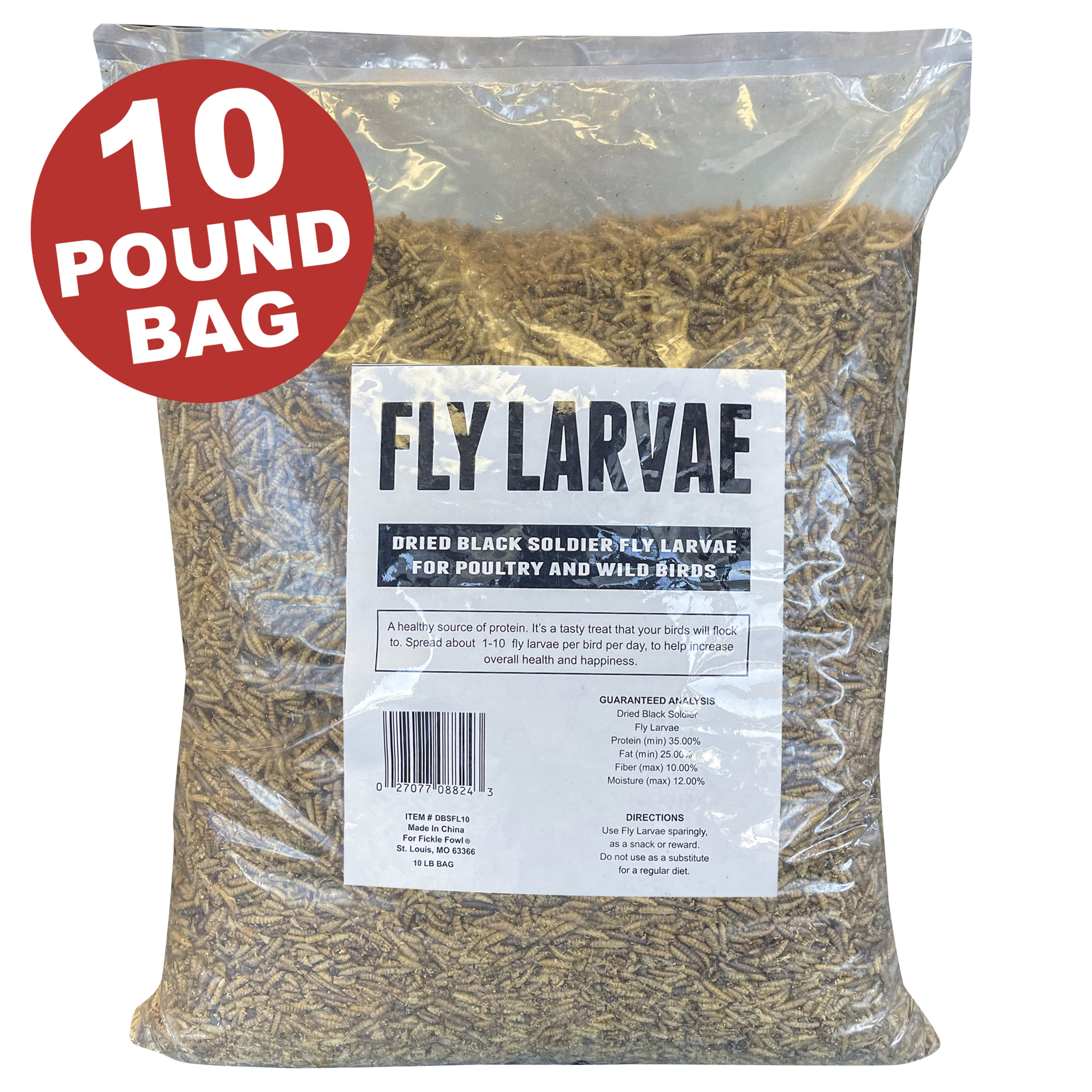 Buffalo Tools, 10 Lb Bag Black Soldier Fly Larvae, Model# DBSFL10